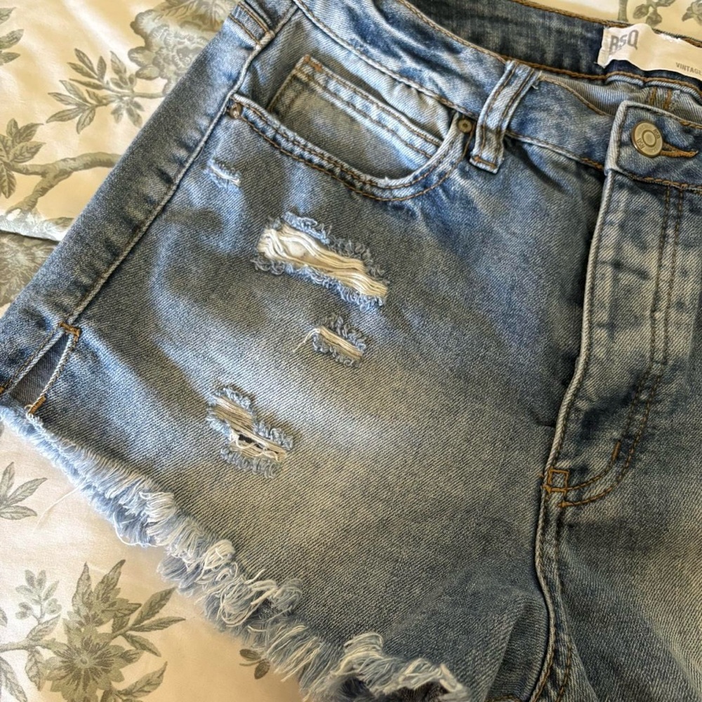 RSQ Ripped Blue Jean Shorts